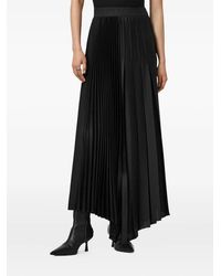 AllSaints - Jax Pleated Midi Skirt - Lyst