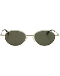 McQueen - Sonnenbrille Mit Ovalem Gestell - Lyst