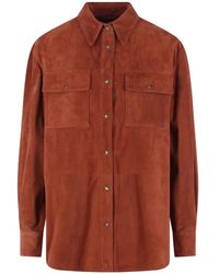 Brunello Cucinelli - Pocket Button Suede Jacket - Lyst