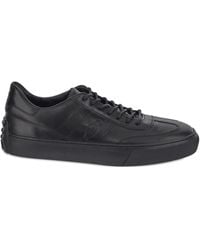 Tod's - Debossed-Logo Lace-Up Sneakers - Lyst