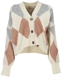 Barbour - Cardigan aus Wollgemisch - Lyst