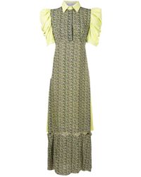 Gloria Coelho - Abstract-Print Panelled Dress - Lyst