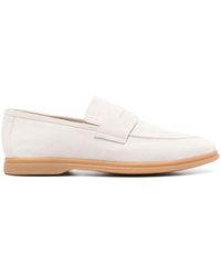 Eleventy - Perforated Suede Loafers - Lyst