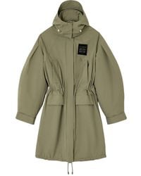 Ganni - Oversized Double-Breasted Checked Brushed-Wool Coat - Lyst