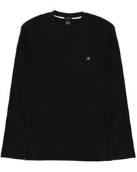 BOSS - Mercerised-Cotton T-Shirt With Double B Monogram - Lyst