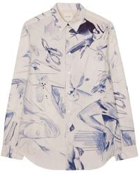 Paul Smith - Sketchbook-Print Cotton Shirt - Lyst