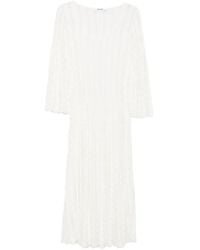 Antonino Valenti - Nocciola Wavy-Knit Long-Sleeve Midi Dress - Lyst
