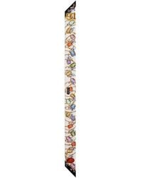 Dolce & Gabbana - Floral And Chain-Print Scarf - Lyst