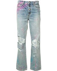 Amiri Graffiti Boyfriend Jeans - ブルー