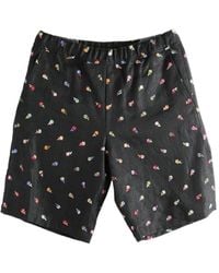 vowels - Floral-Embroidered Shorts - Lyst