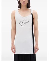 Ann Demeulemeester Seva Standard Tank Top in White for Men | Lyst