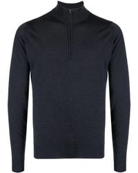 John Smedley - Barrow Zip Pullover Jumper - Lyst