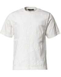 Dolce & Gabbana - Embossed-Logo T-Shirt - Lyst
