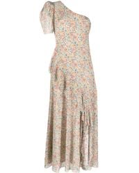 Polo Ralph Lauren - One-shoulder Floral-print Maxi Dress - Lyst