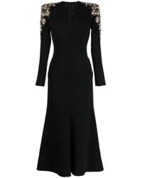 Jenny Packham - Kay Crystal-embellished V-neck Gown - Lyst