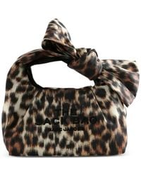 Marc Jacobs - Mini Bow Sack Leopard-Print Tote Bag - Lyst