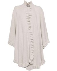 N.Peal Cashmere - Frilled Organic Cashmere Cape - Lyst