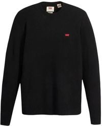 Levi's - Logo-Patch Crew-Neck Sweater - Lyst