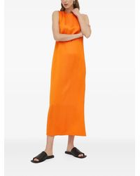 Samsøe & Samsøe - Vestido Midi Sin Mangas Con Abertura Lateral - Lyst