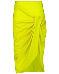 Stella McCartney - Draped Midi Skirt - Lyst