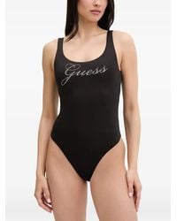 Guess - Annalisa Stud-Embellished Scoop-Neck Swimsuit - Lyst