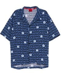 HUGO - Camicia Con Logo - Lyst