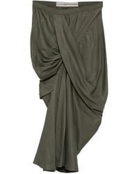 Rick Owens - Jupe Mi-Longue À Taille Haute - Lyst