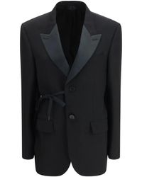 Balenciaga - Wrap Tuxedo Jacket - Lyst