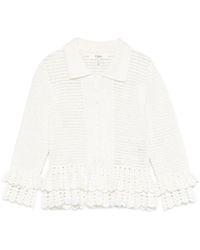 Chloé - Cardigan Con Ruches - Lyst
