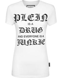 Philipp Plein - Sexy Pure Cotton T-Shirt - Lyst