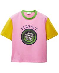 Versace - Printed Cotton-Jersey T-Shirt - Lyst