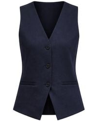 Weekend by Maxmara - Buttoned V-Neck Waistcoat - Lyst