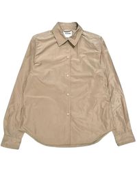 Aspesi - Press-Stud Curved-Hem Shirt - Lyst