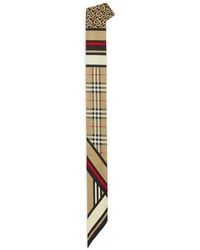 Burberry - Montage Print Skinny Silk Scarf - Lyst