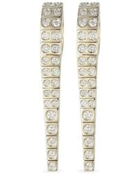 TYPE JEWELRY - 14K Leggo Id Diamond Large Earrings - Lyst