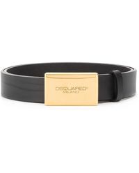 DSquared² - Engraved Logo Buckle Belt - Lyst