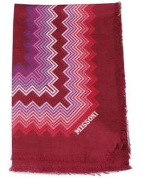 Missoni - Écharpe Frangée À Imprimé Zig-Zag - Lyst
