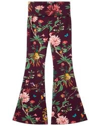 La DoubleJ - Flared Broek Met Bloemenprint - Lyst