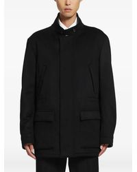 Lardini - High-Neck Field Jacket - Lyst