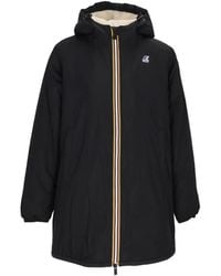 K-Way - Manteau Jacinthe Orsetto À Capuche - Lyst