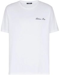 Balmain - Camiseta de algodón - Lyst