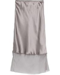 THE GARMENT - Catania Silk-Panelled Slip Skirt - Lyst