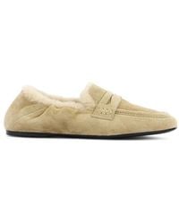Guglielmo Rotta - Shearling-Lined Suede Loafers - Lyst