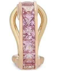 Dolce & Gabbana - 18Kt Roségouden Anna Oorbel Met Roze Saffier - Lyst