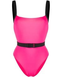 Noire Swimwear - 'Miami' Badeanzug Mit Gürtel - Lyst
