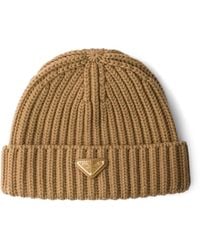 Prada - Wool Beanie - Lyst