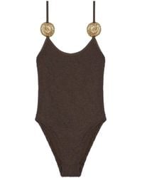 Reina Olga - Circe Crinkle-Effect Swimsuit - Lyst