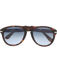 Persol - Lunettes De Soleil À Monture Ronde - Lyst
