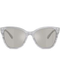 Emporio Armani - Geometric-Frame Sunglasses - Lyst