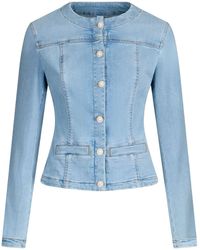 Liu Jo - Button-Down Denim Jacket - Lyst